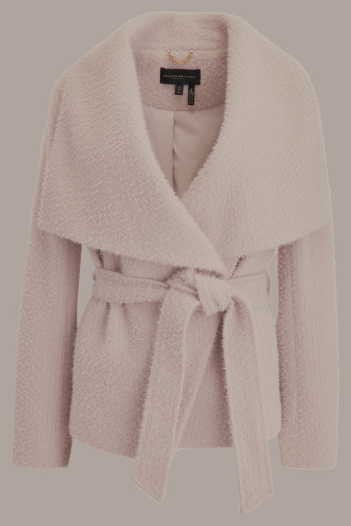 Donna Karan TIE-FRONT WRAP JACKET