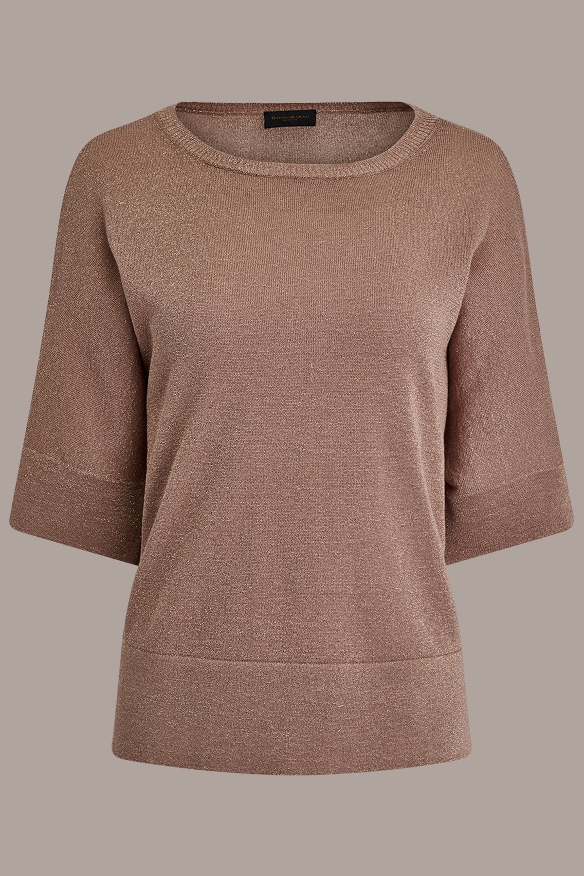 Donna Karan METALLIC WIDE CUFF SWEATER