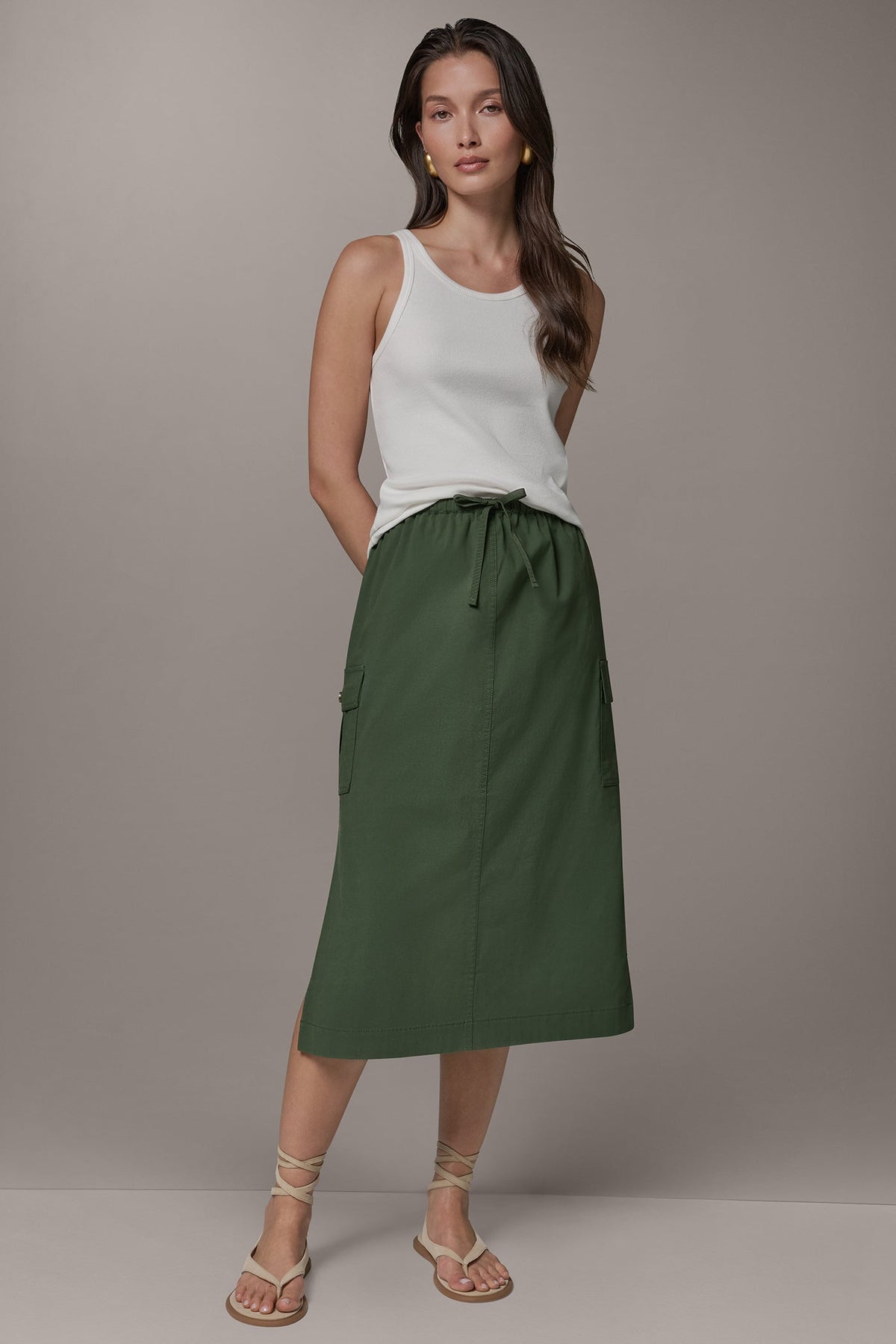 Donna Karan MIDI CARGO PENCIL SKIRT