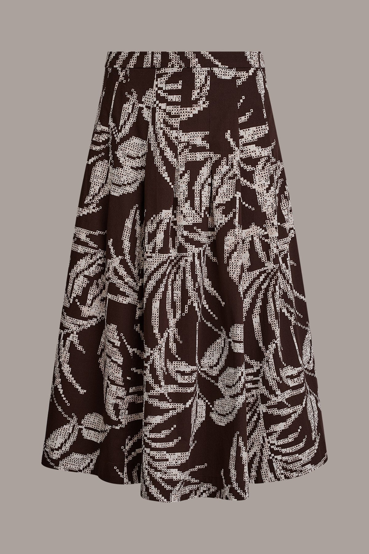 Donna Karan PRINT MIDI A-LINE SKIRT