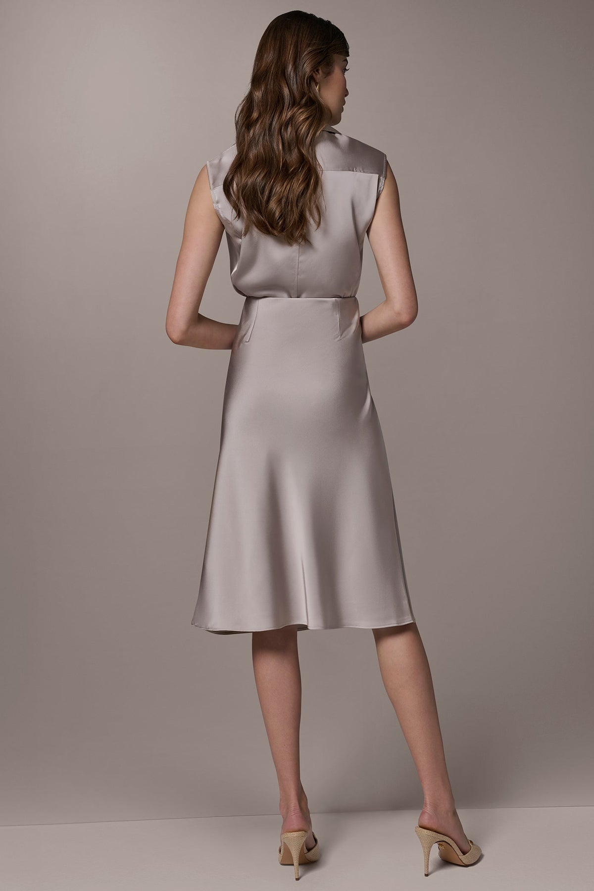 Donna Karan SATIN BIAS SKIRT