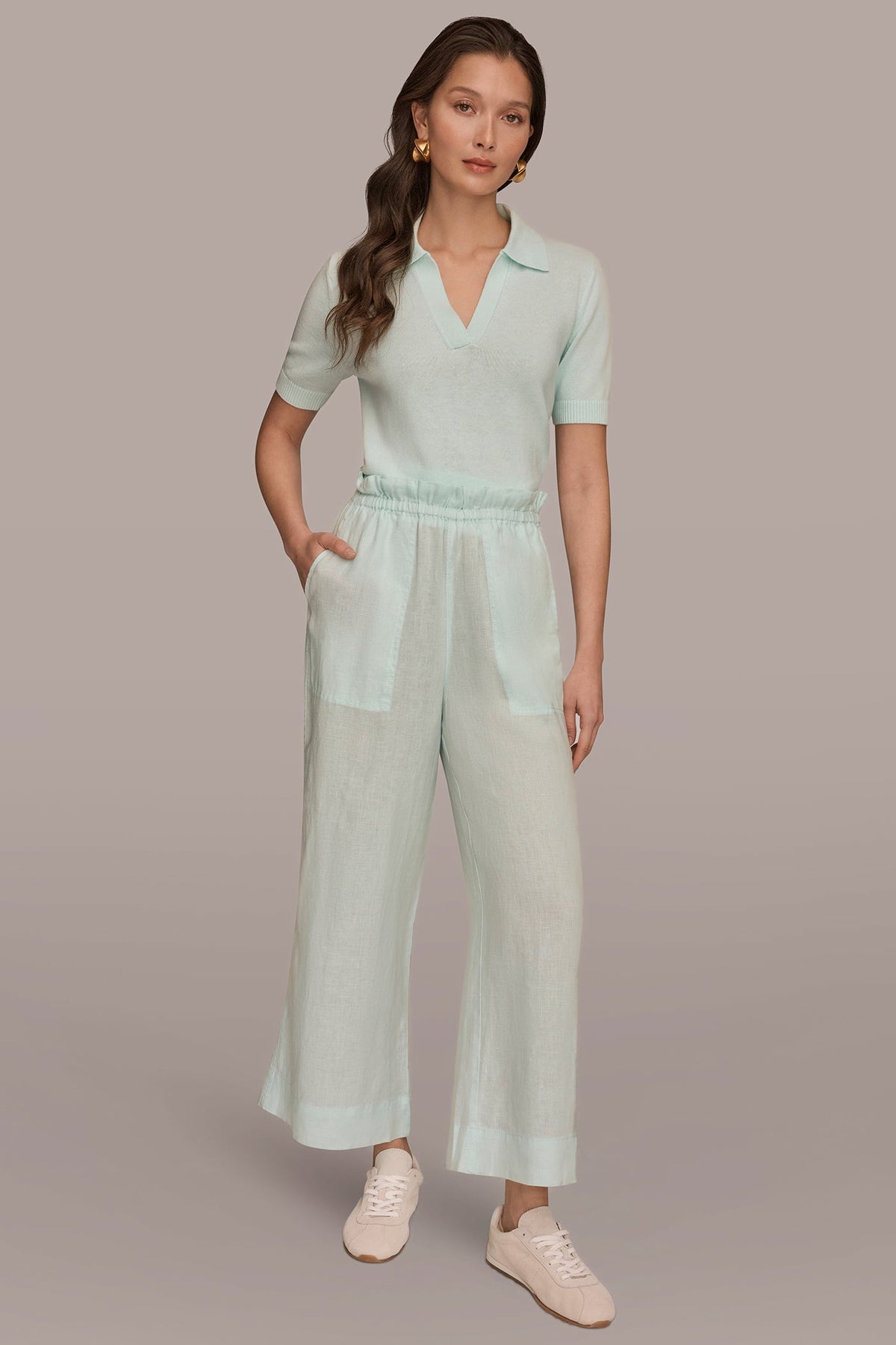 Donna Karan HIGH-RISE PAPERBAG PANT