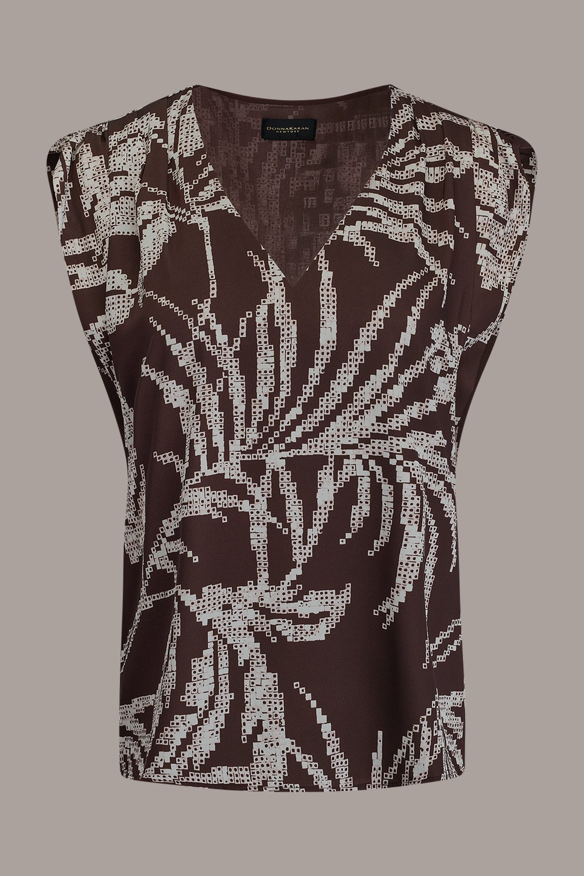 Donna Karan SLEEVELESS EXTENDED SHOULDER TOP