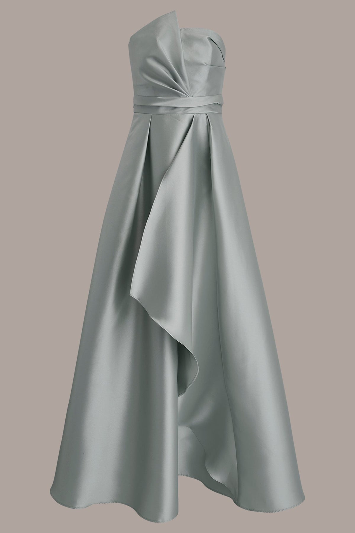 Donna Karan MIKADO SATIN STRAPLESS GOWN