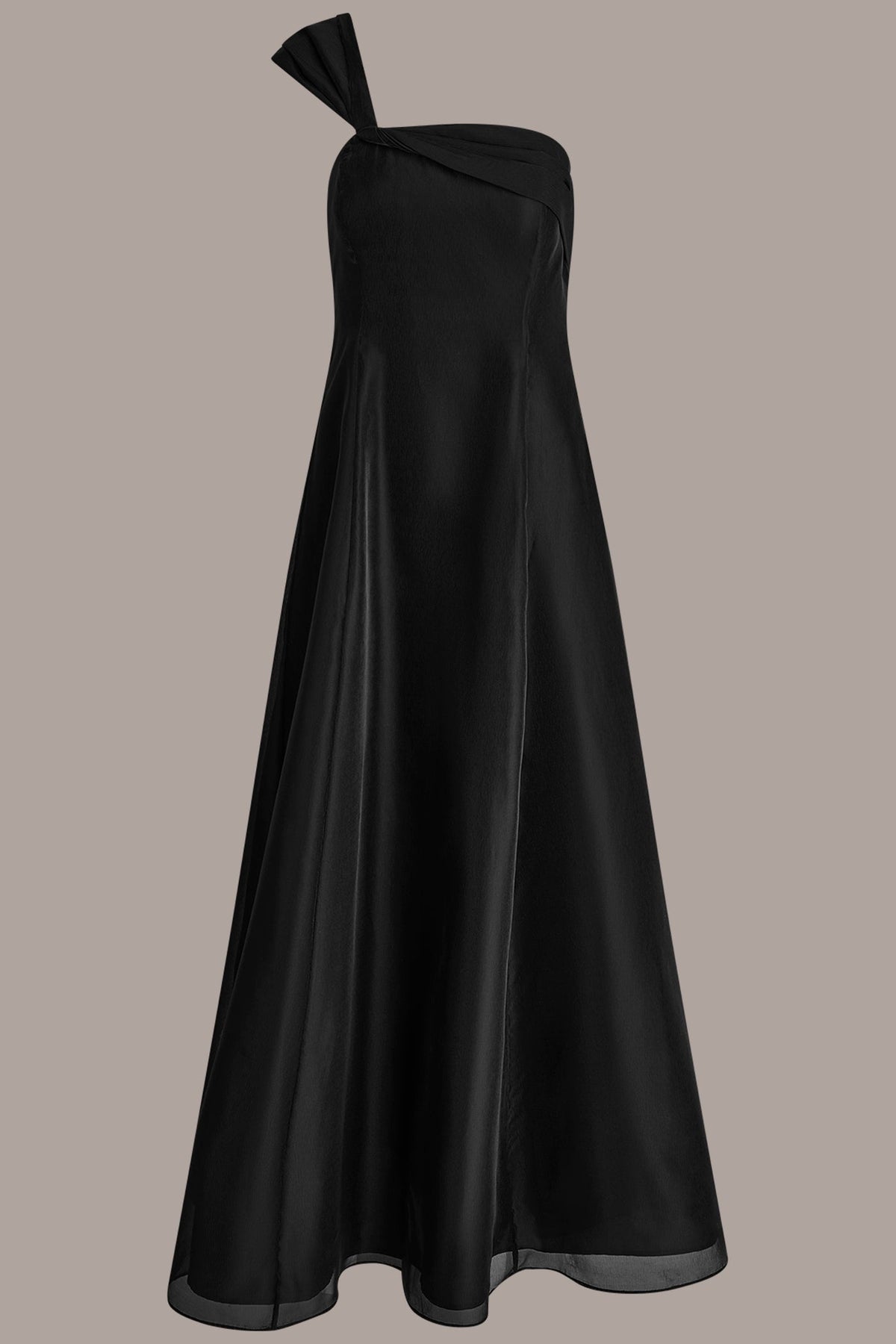 Donna Karan ORGANZA TWIST ONE-SHOULDER BALL GOWN