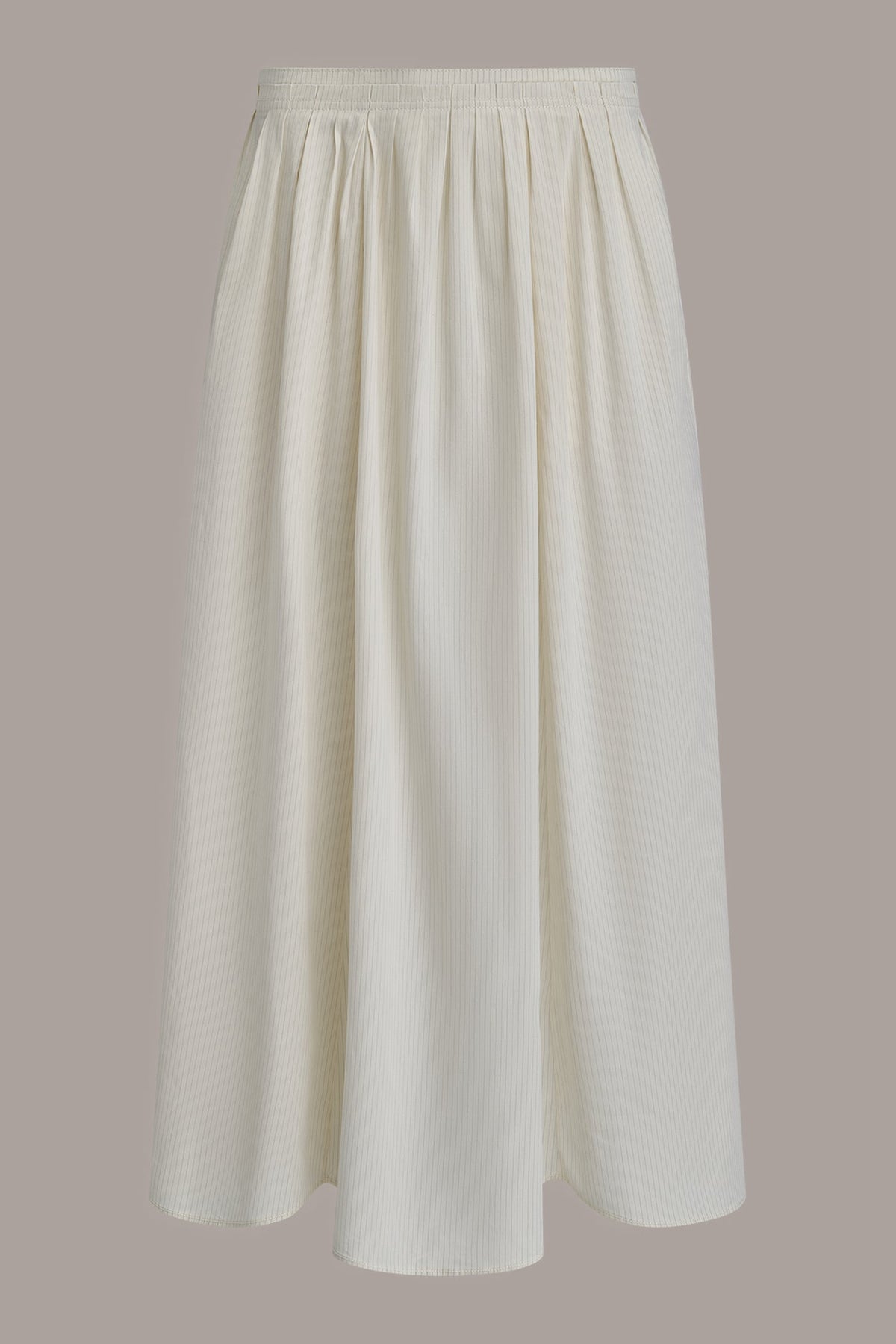 Donna Karan PINSTRIPE MIDI A-LINE SKIRT
