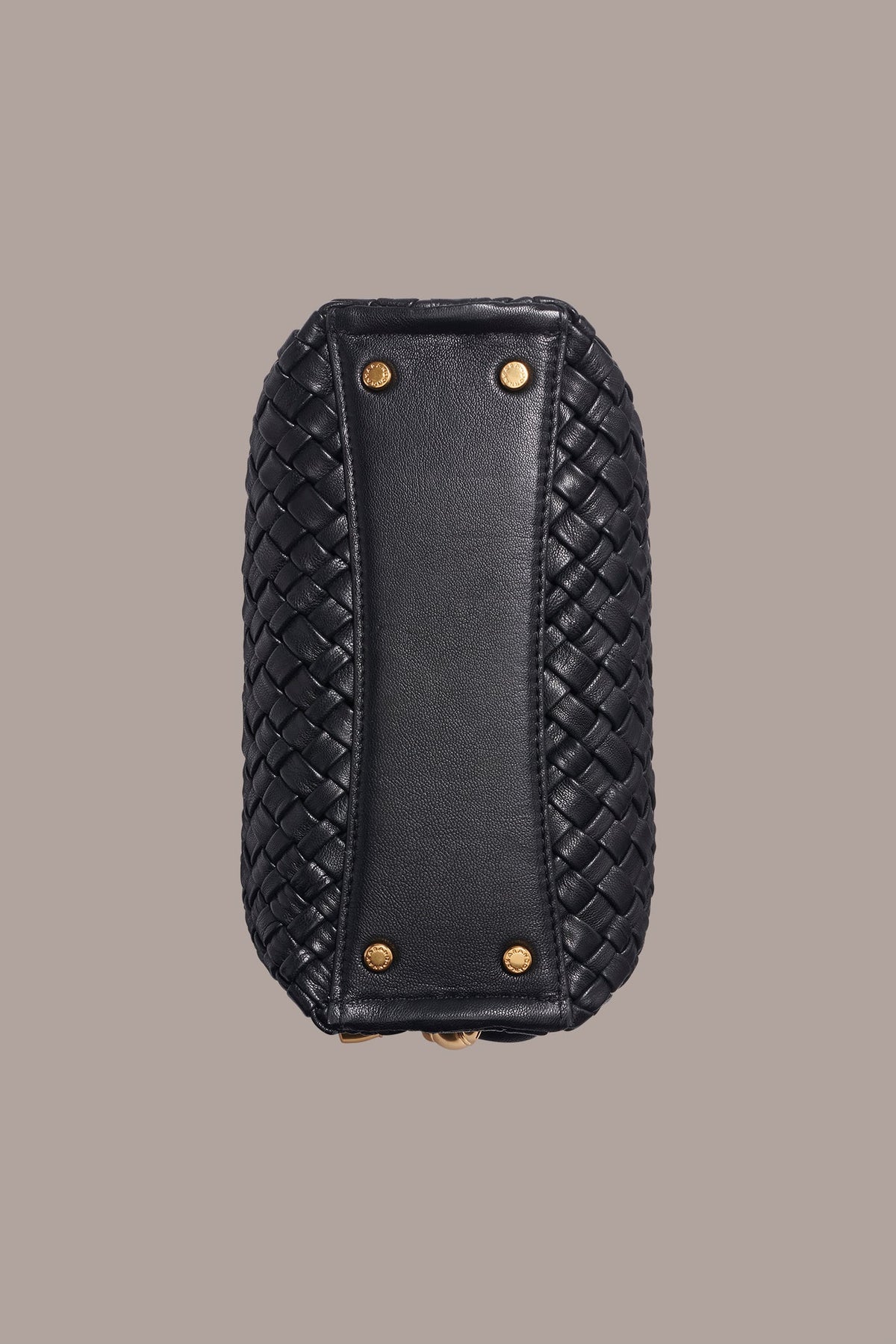 Donna Karan CASHMERE WOVEN LEATHER CROSSBODY BAG