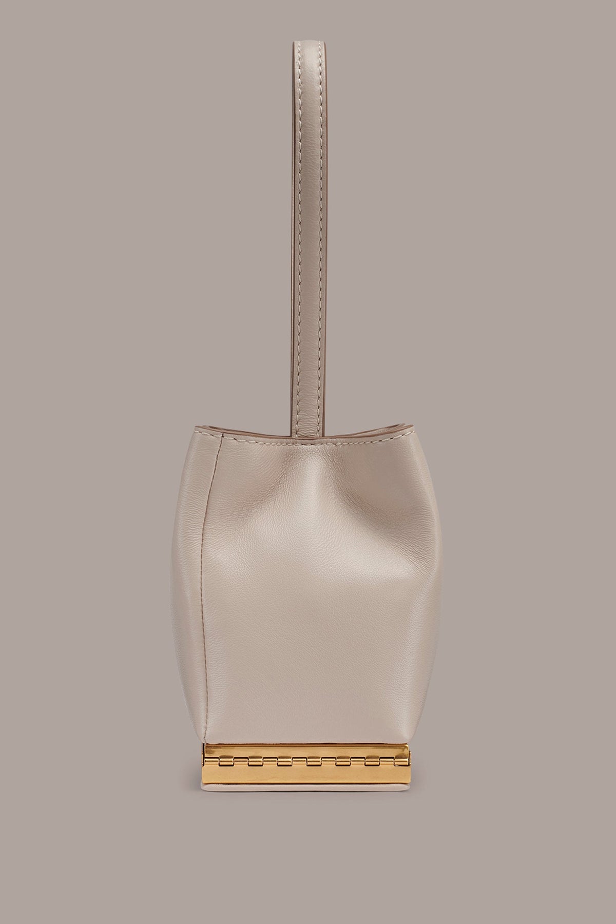 Donna Karan SISAL LEATHER CLUTCH