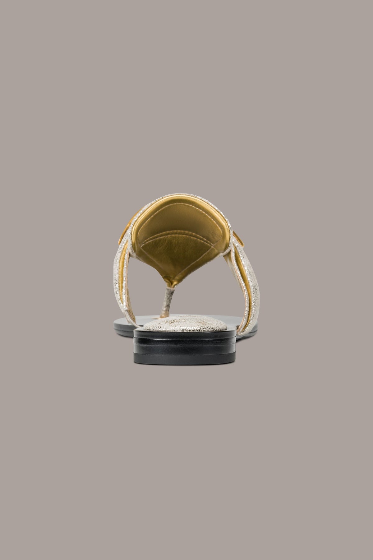 Donna Karan VELVET METALLIC THONG SANDAL
