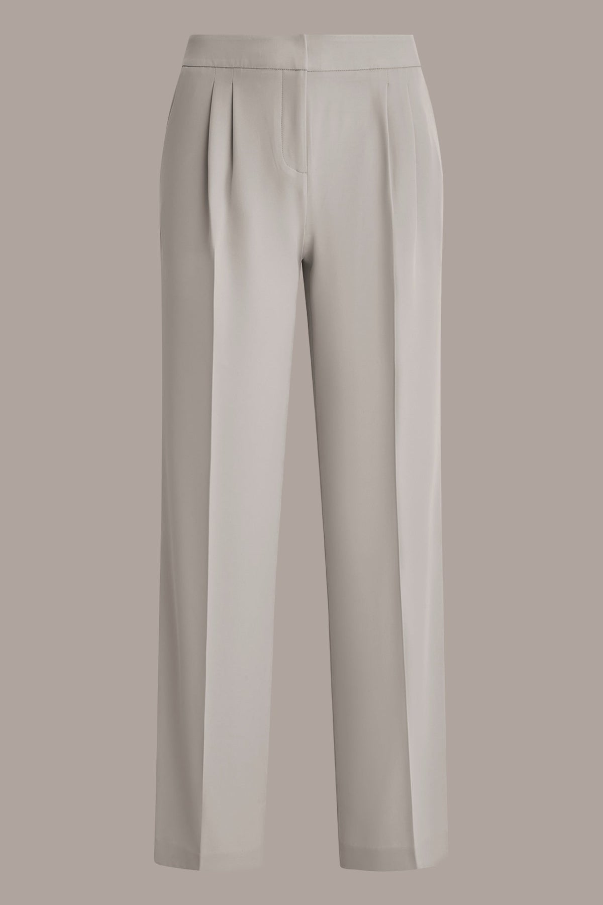 Donna Karan MID-RISE PLEATED WIDE-LEG SUIT PANT