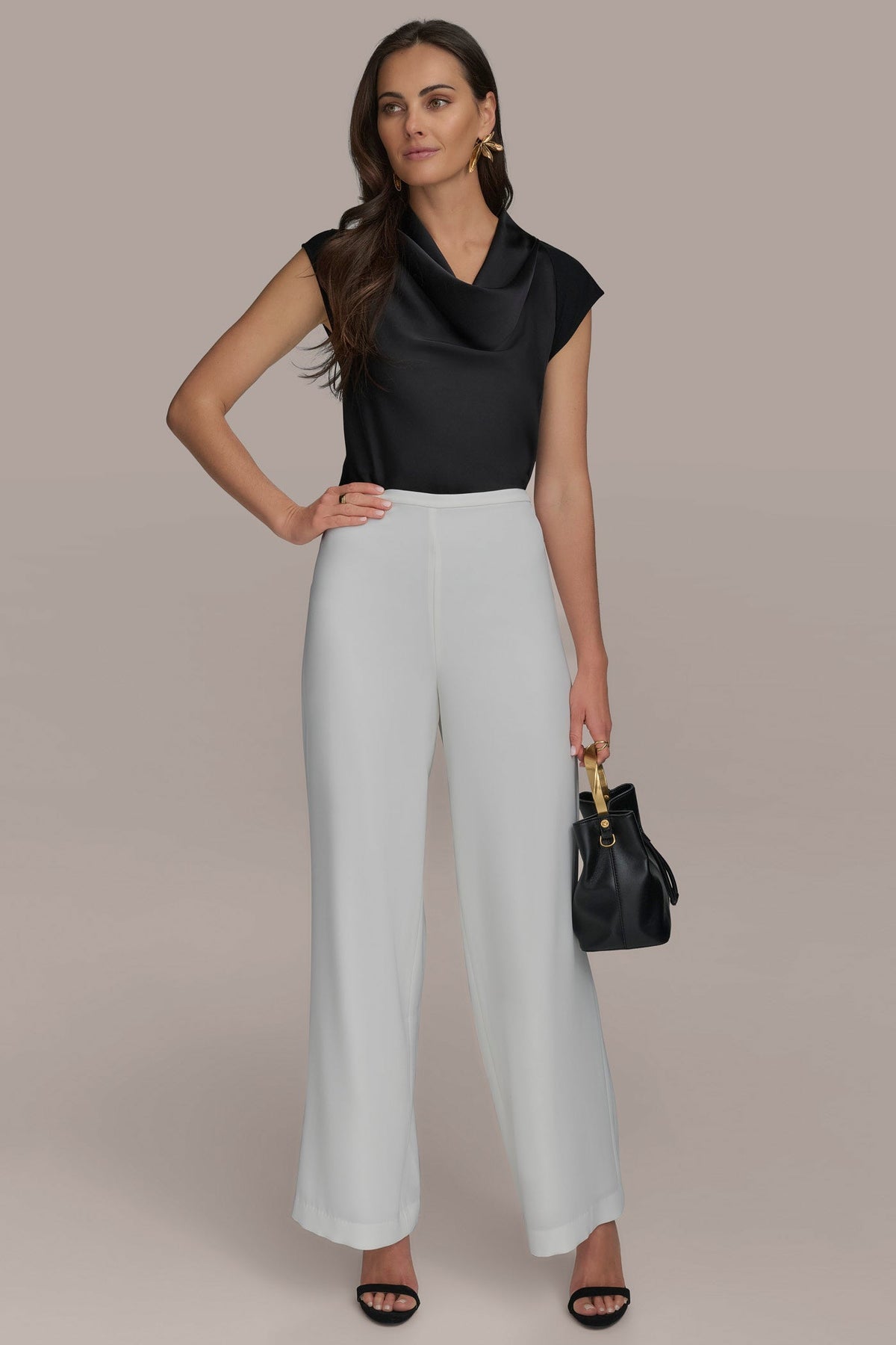 Donna Karan WIDE LEG PULL ON PANT