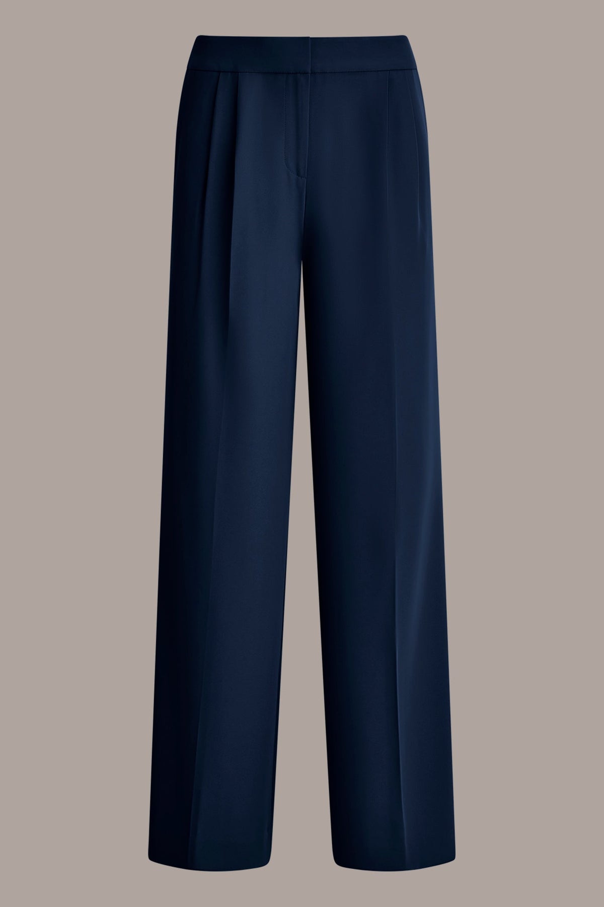 Donna Karan MID-RISE PLEATED WIDE-LEG SUIT PANT