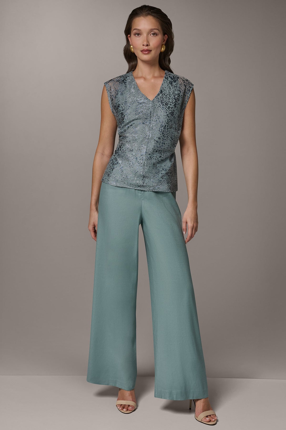 Donna Karan DOT BURNOUT TOP