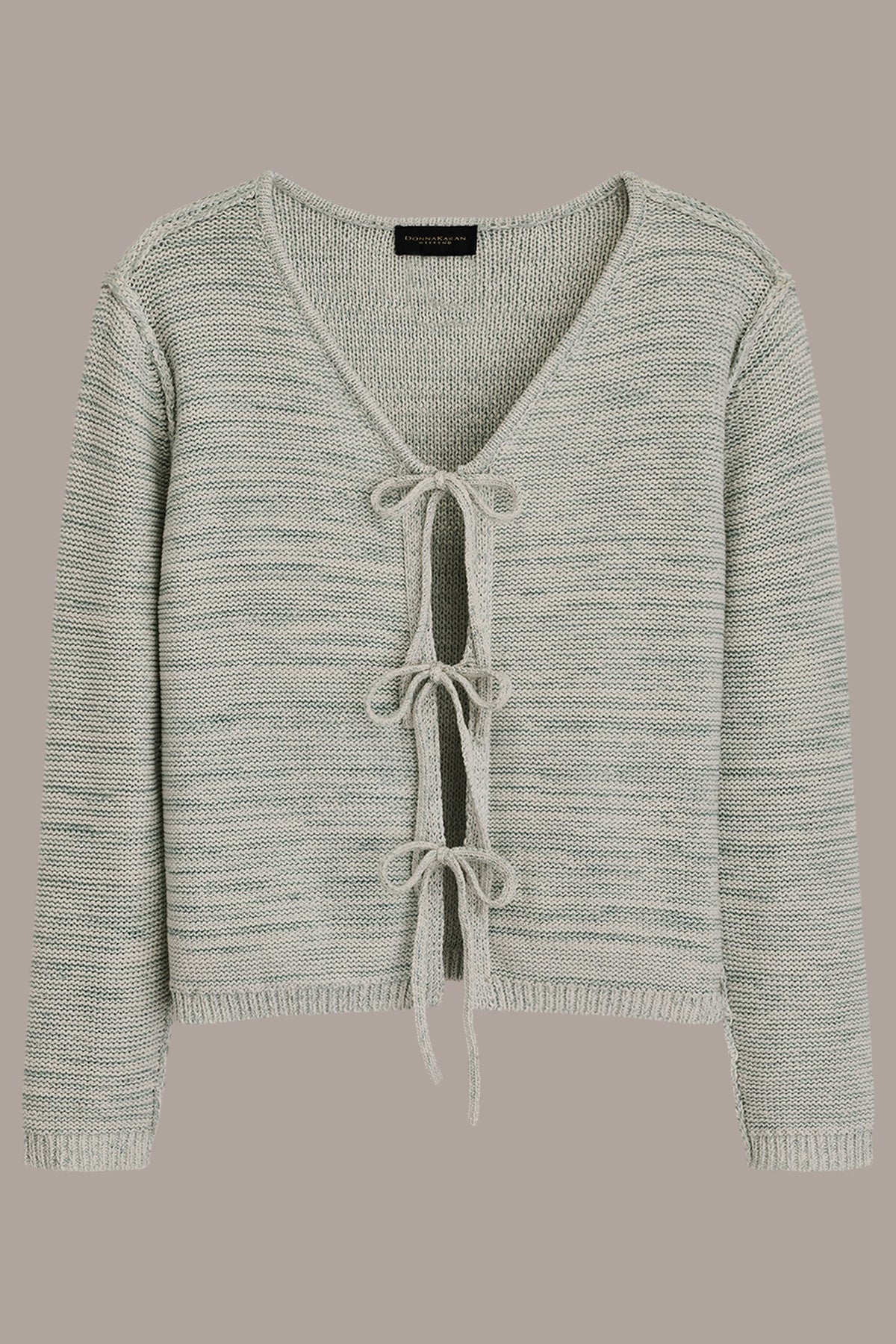 Donna Karan TIE-FRONT CARDIGAN