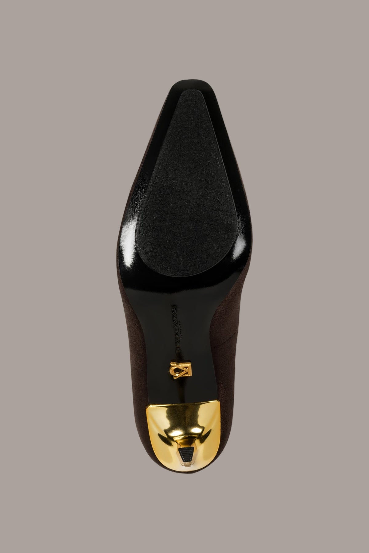 Donna Karan SAVITA LOGO-EMBELLISHED HIGH PUMP