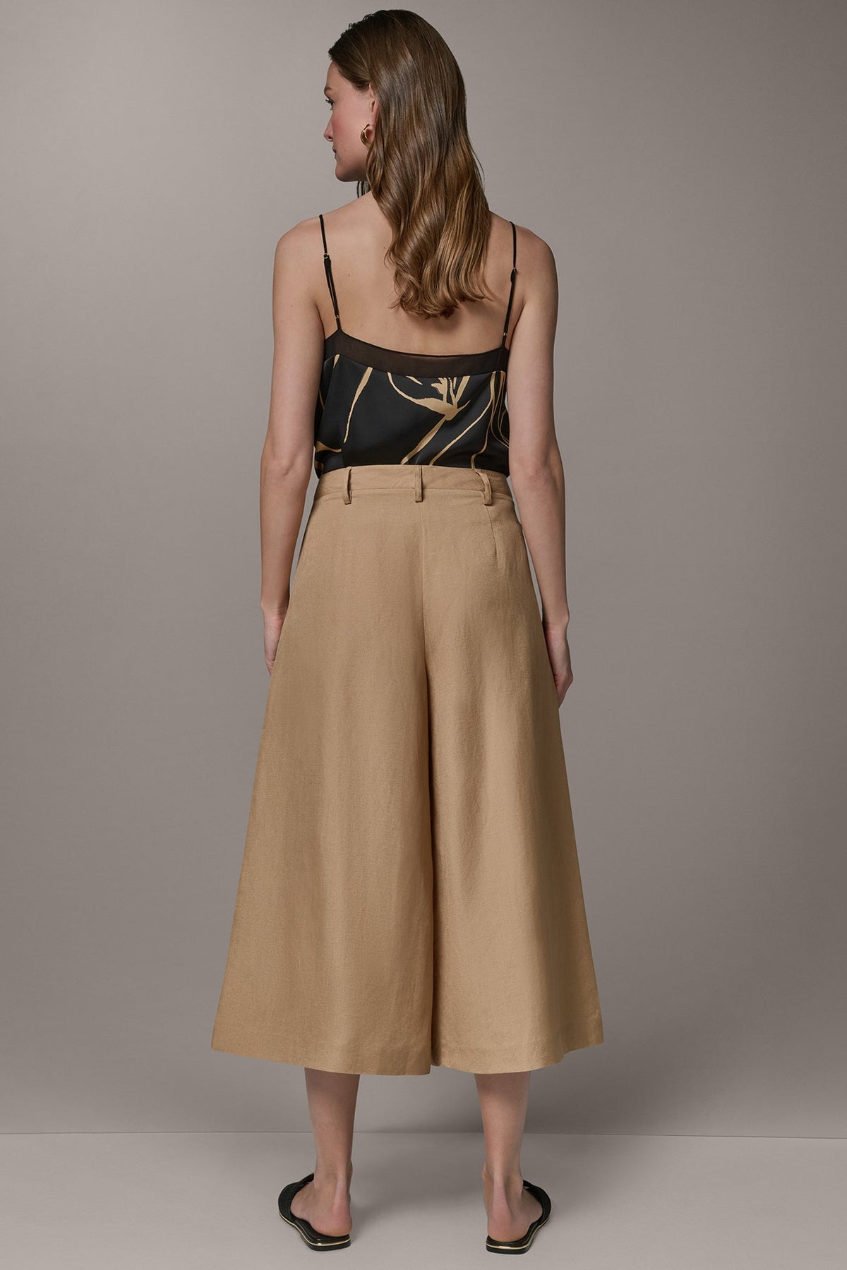 Donna Karan EXTRA HIGH-RISE WIDE-LEG CULOTTE