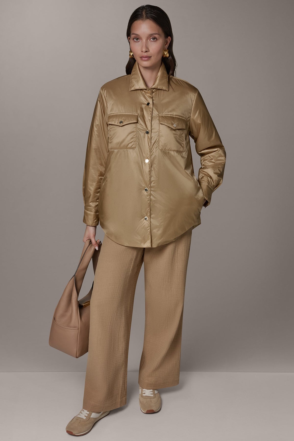 Donna Karan LONG SLEEVE SHIRT JACKET