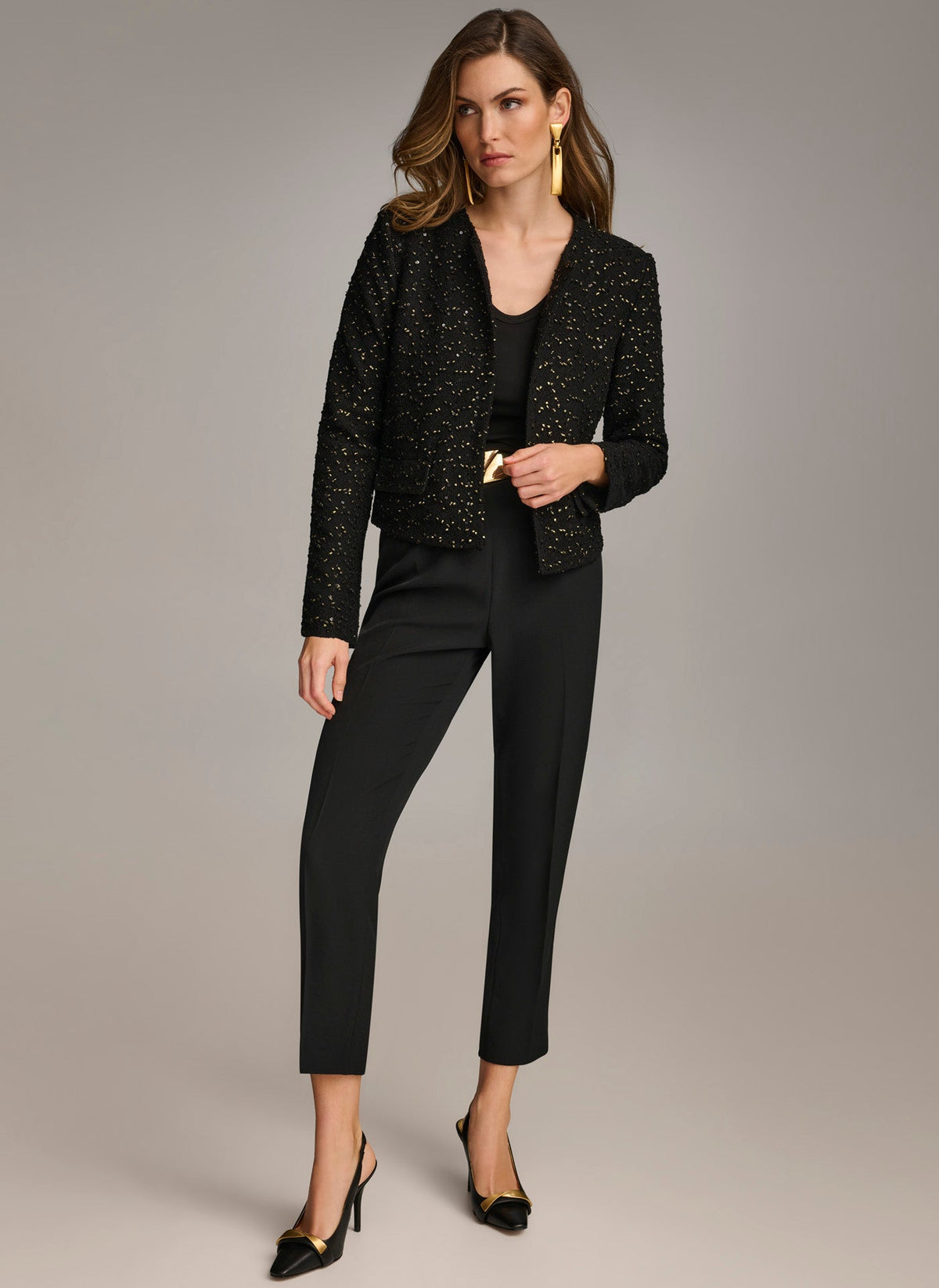 Donna Karan FOIL POPCORN JACKET