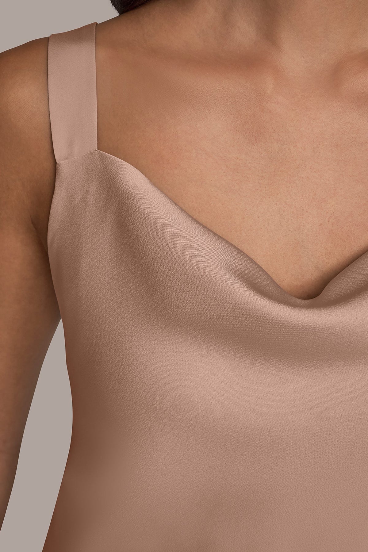 Donna Karan SATIN COWL-NECK CAMISOLE