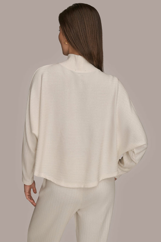 Donna Karan MOCK-NECK TOP