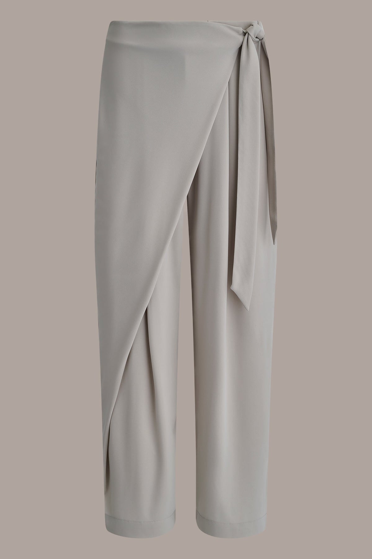 Donna Karan EXTRA HIGH-RISE WRAP OVERLAY RELAXED PANT
