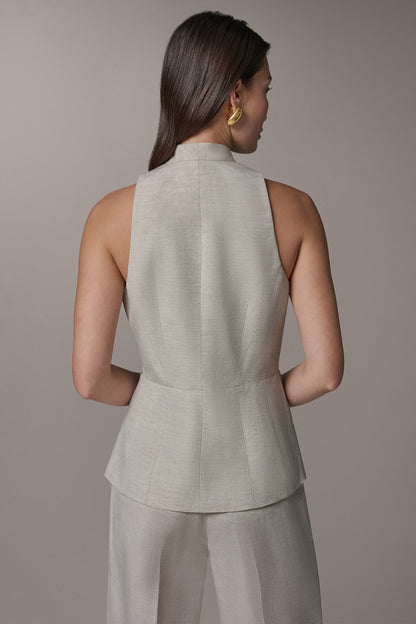 Donna Karan COLLARLESS SUIT VEST