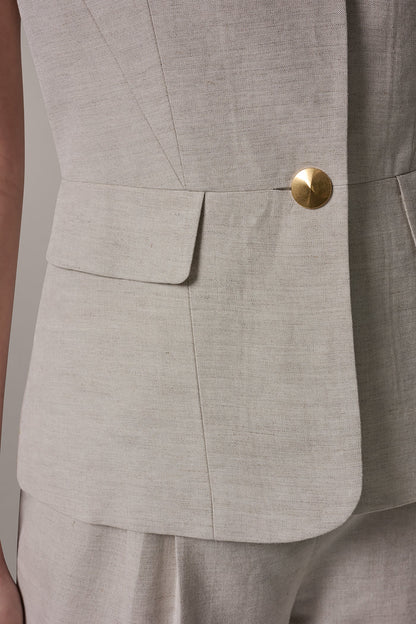 Donna Karan COLLARLESS SUIT VEST