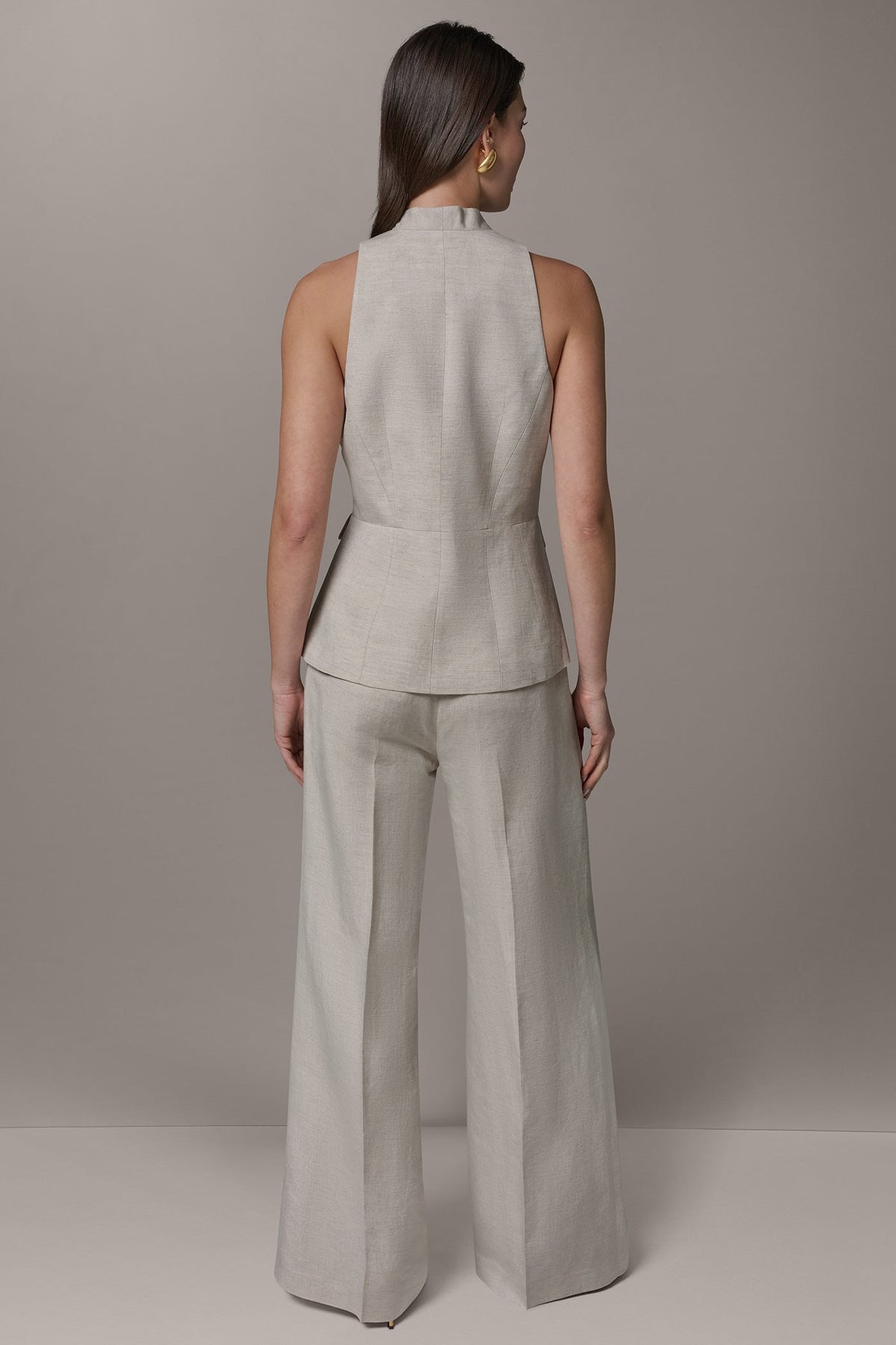 Donna Karan COLLARLESS SUIT VEST