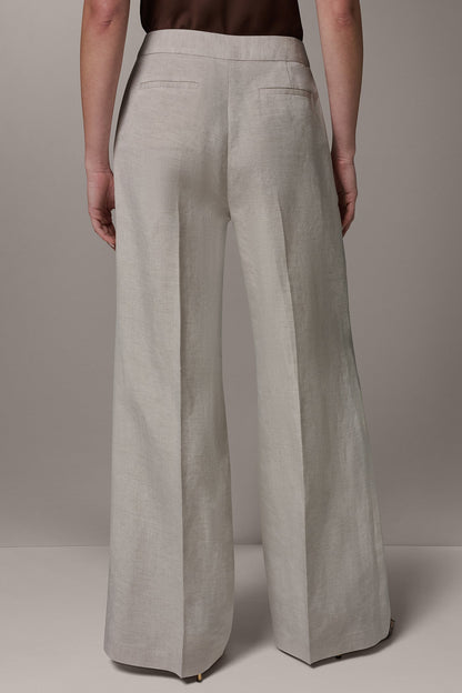Donna Karan MID-RISE PLEATED WIDE-LEG PANT