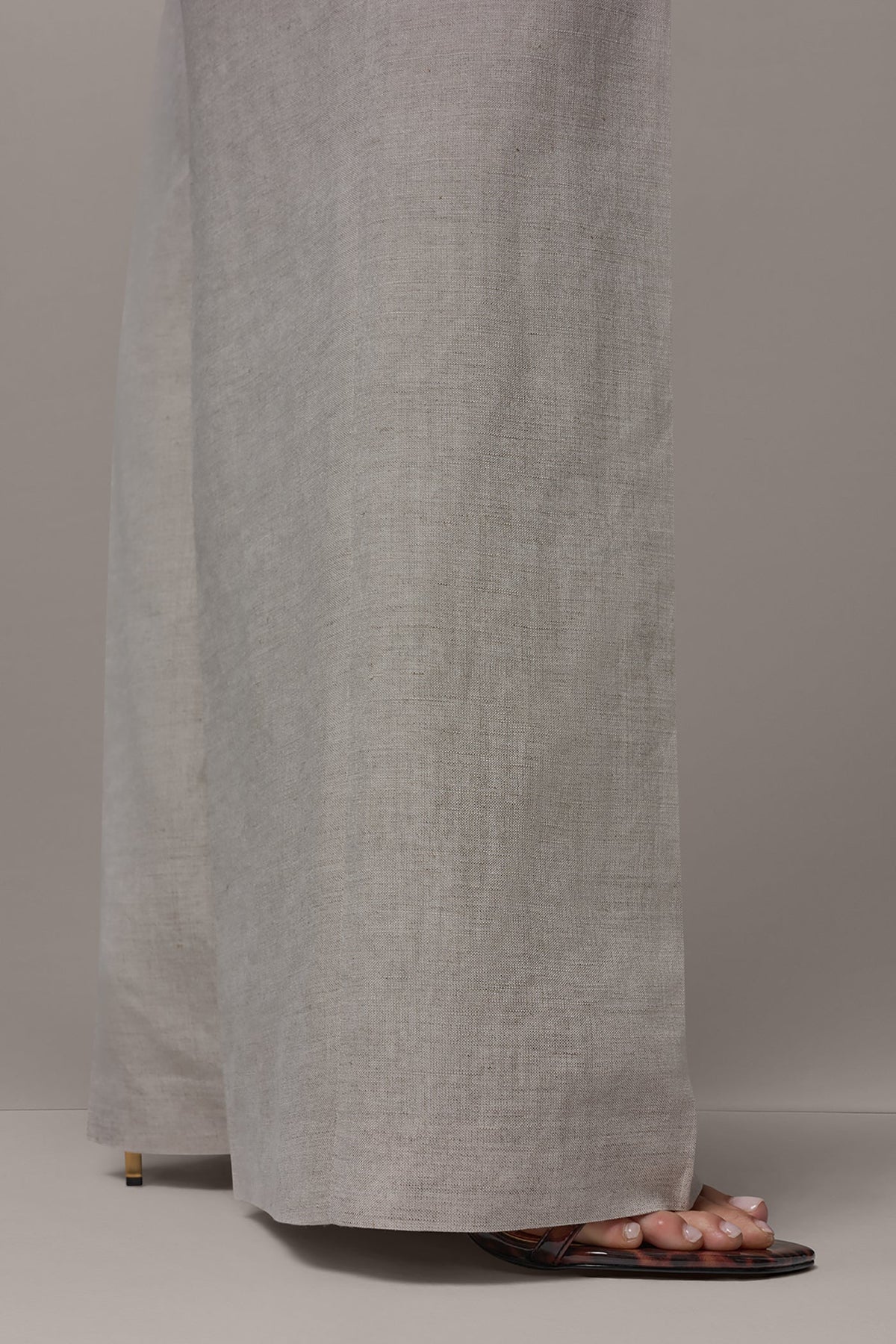 Donna Karan MID-RISE PLEATED WIDE-LEG PANT