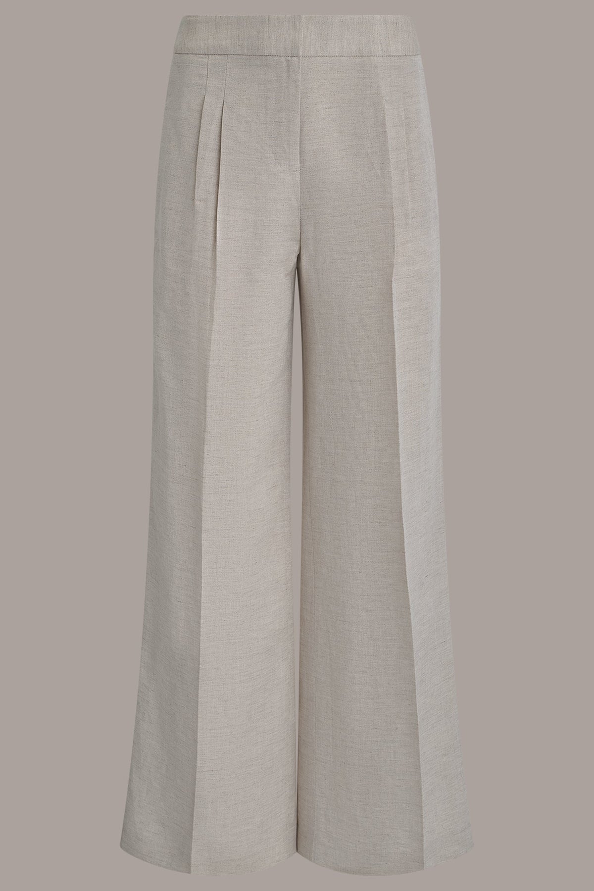 Donna Karan MID-RISE PLEATED WIDE-LEG PANT