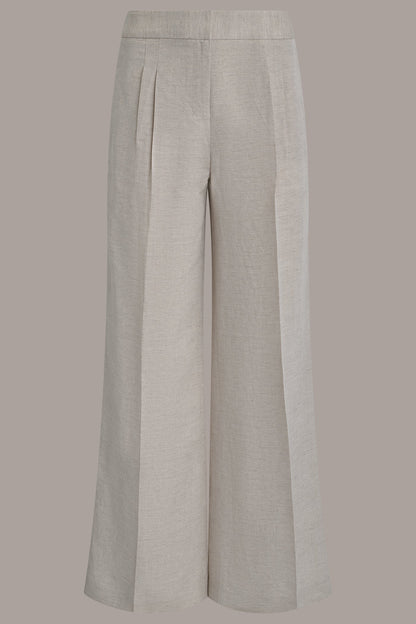 Donna Karan MID-RISE PLEATED WIDE-LEG PANT