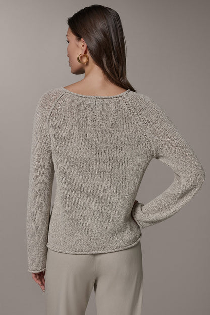 Donna Karan LONG SLEEVE EASY SWEATER