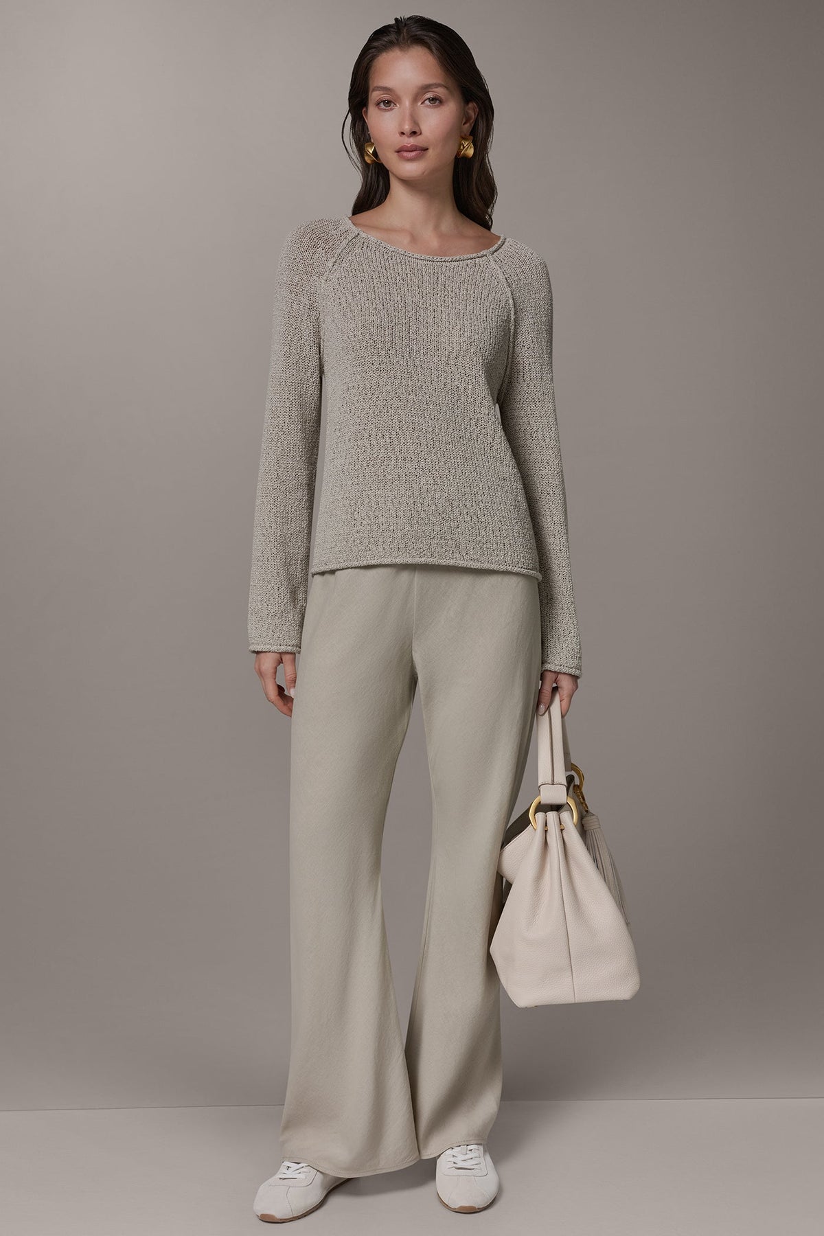 Donna Karan LONG SLEEVE EASY SWEATER