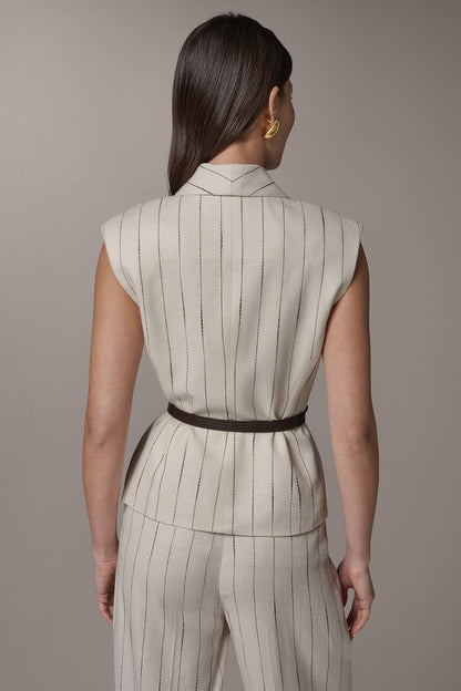 Donna Karan PINSTRIPE VEST