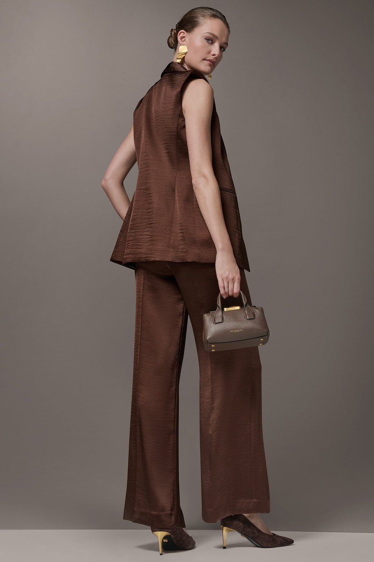 Donna Karan ONE BUTTON SUIT VEST