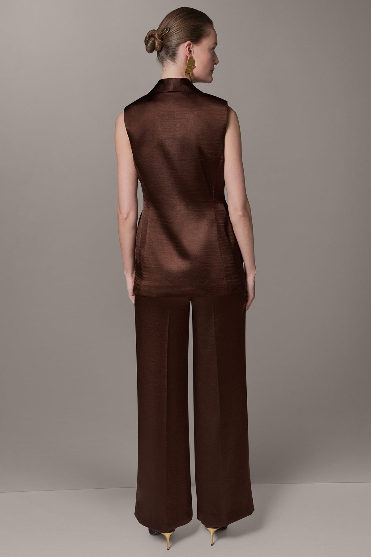 Donna Karan ONE BUTTON SUIT VEST