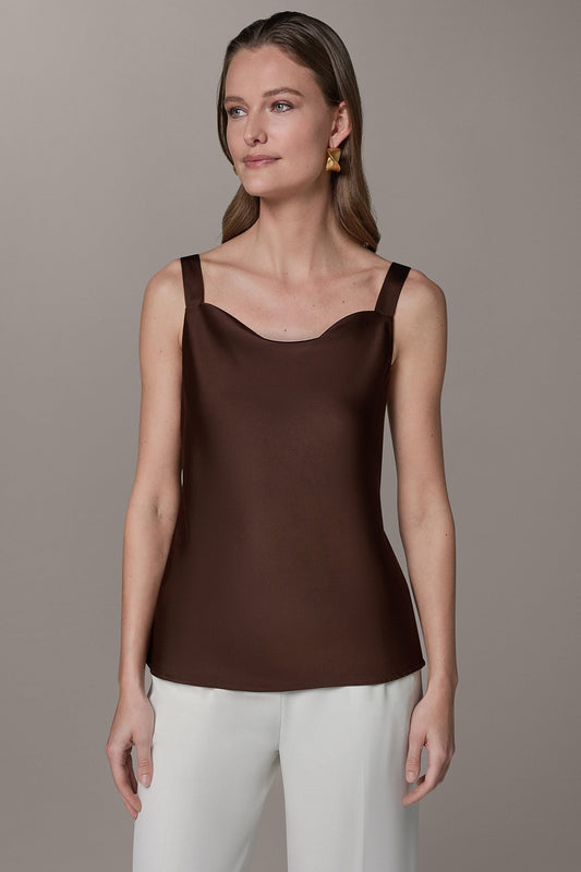 Donna Karan SLEEVELESS COWL NECK CAMI