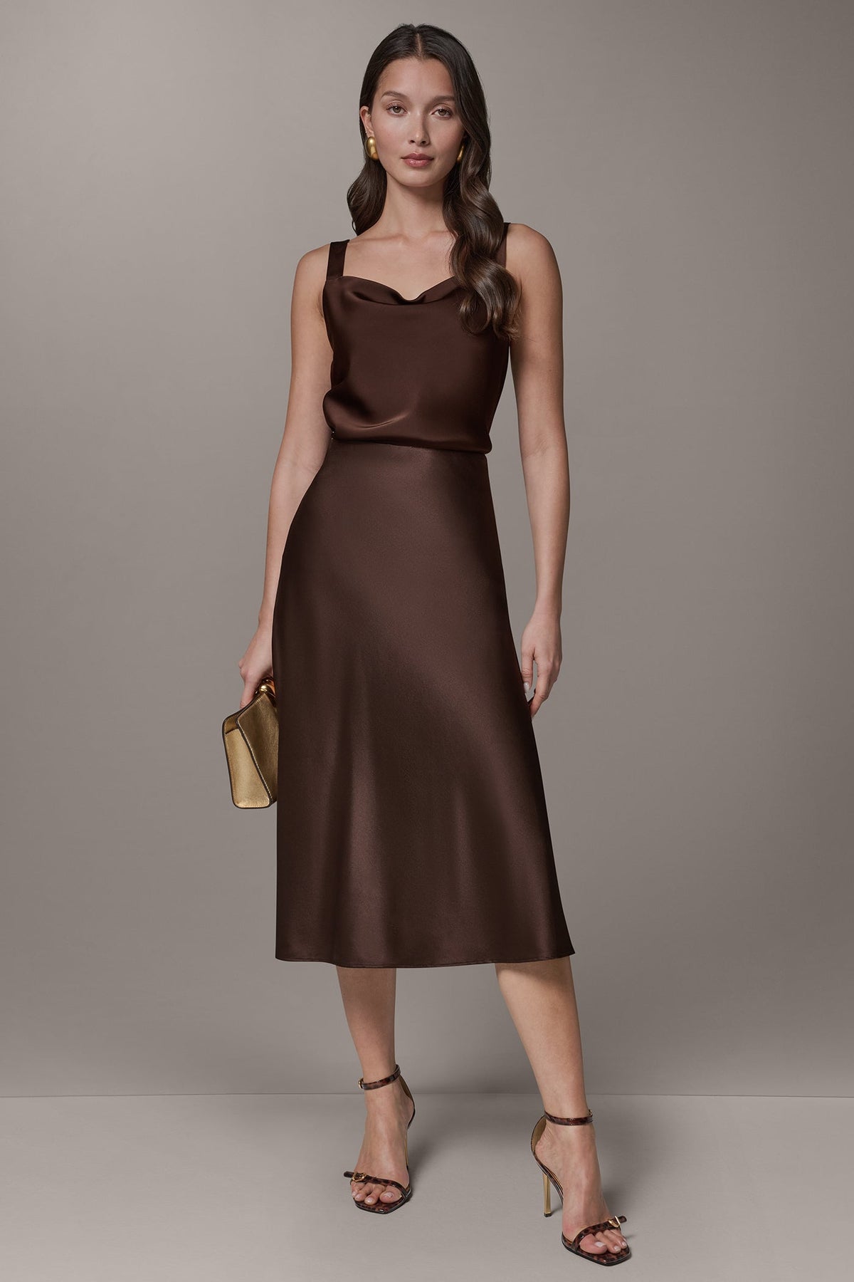Donna Karan MIDI BIAS SKIRT