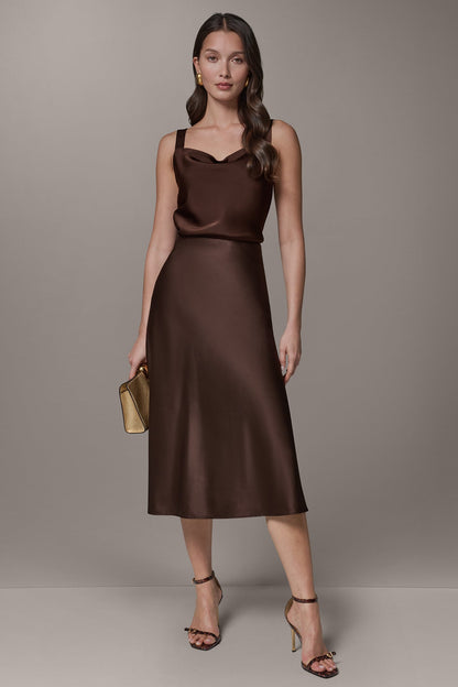 Donna Karan MIDI BIAS SKIRT
