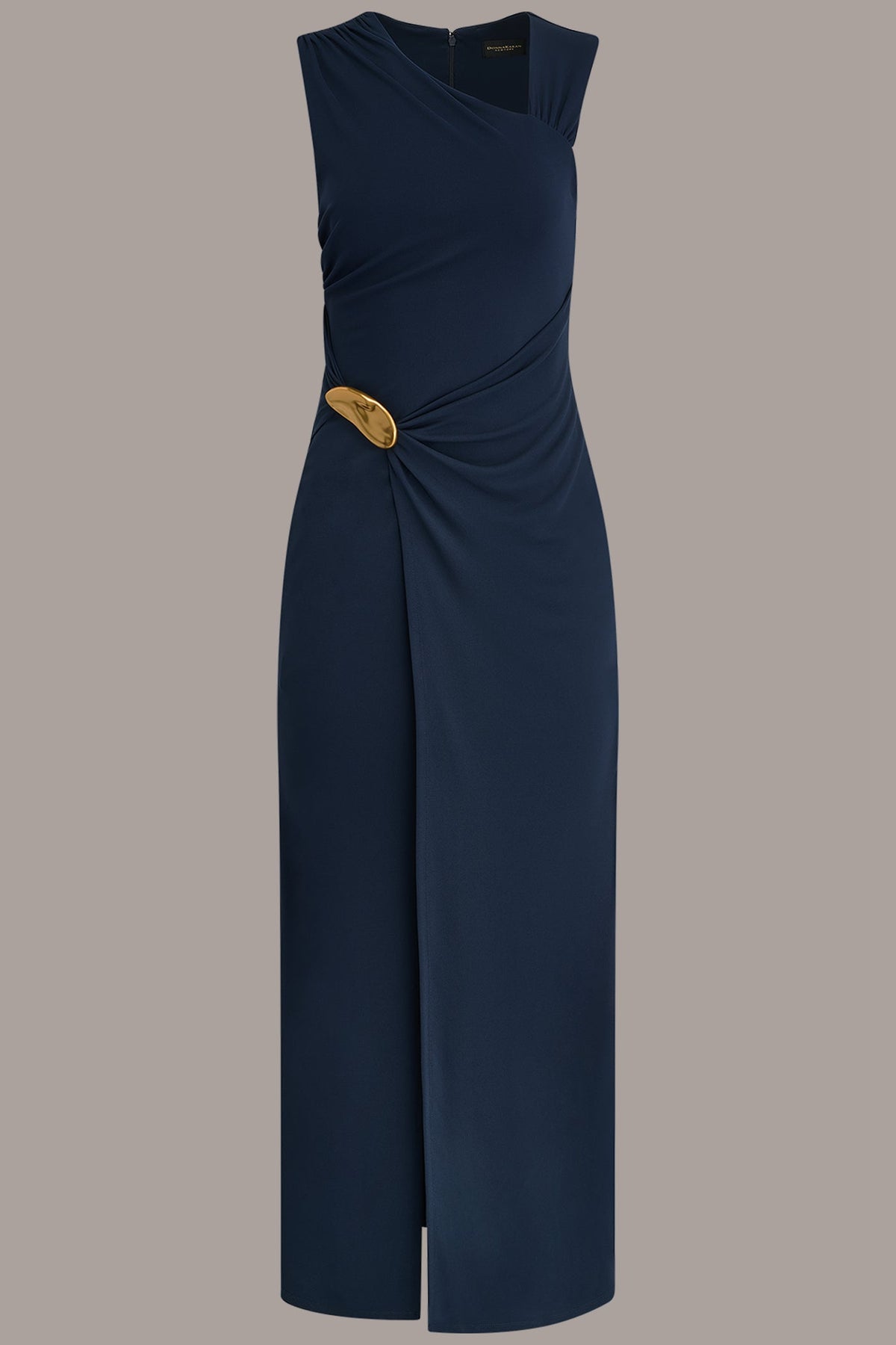 Donna Karan SLEEVELESS ASYMMETRIC GOWN