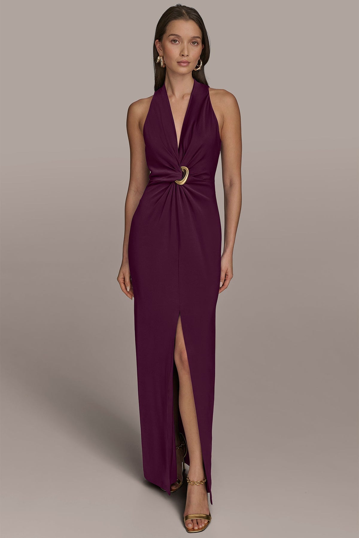 Donna Karan VNECK GOWN