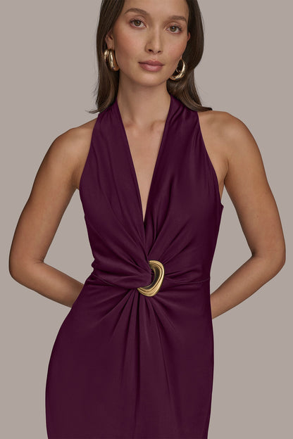 Donna Karan VNECK GOWN