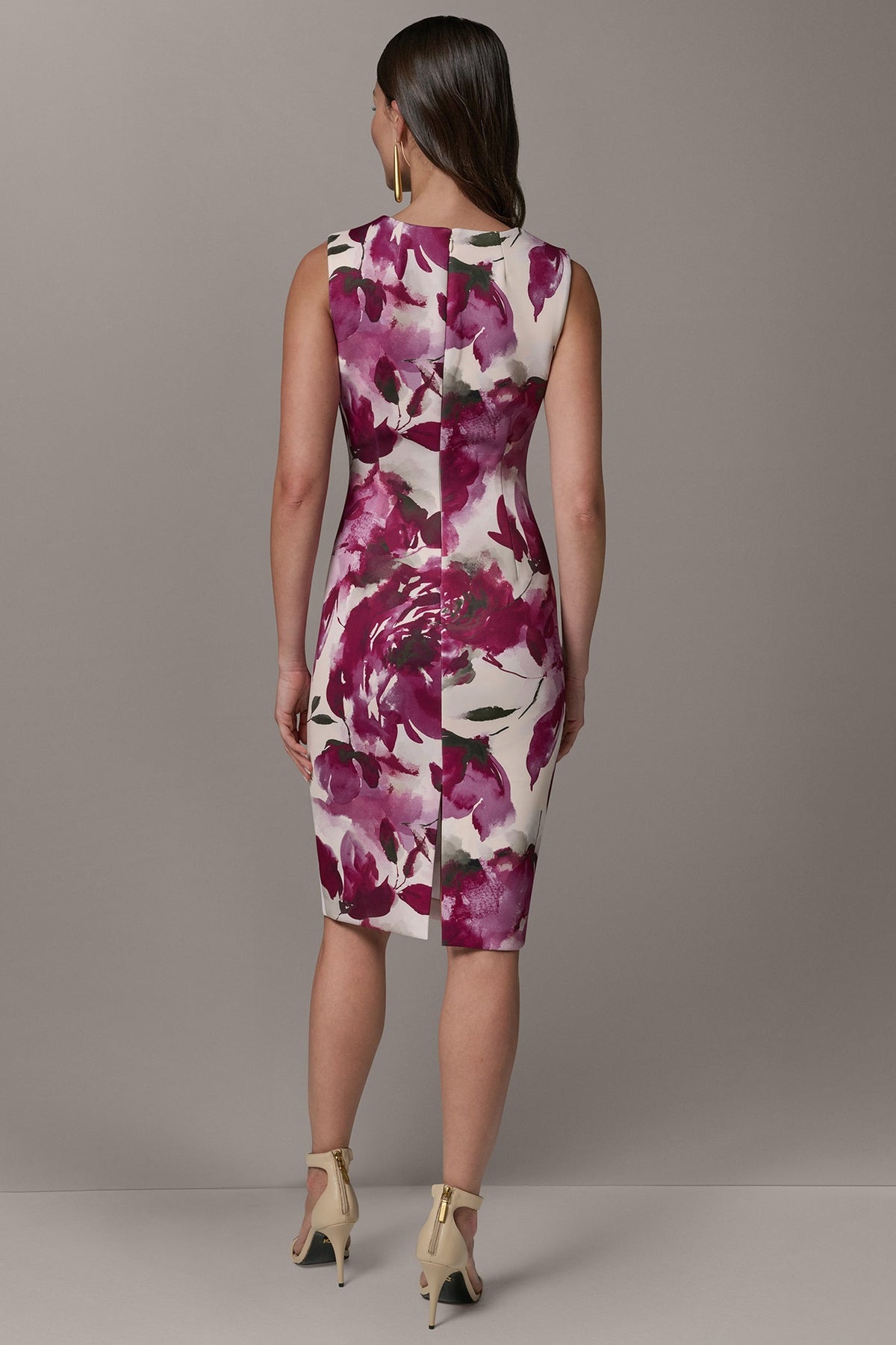 Donna Karan SLEEVELESS MIDI SHEATH DRESS