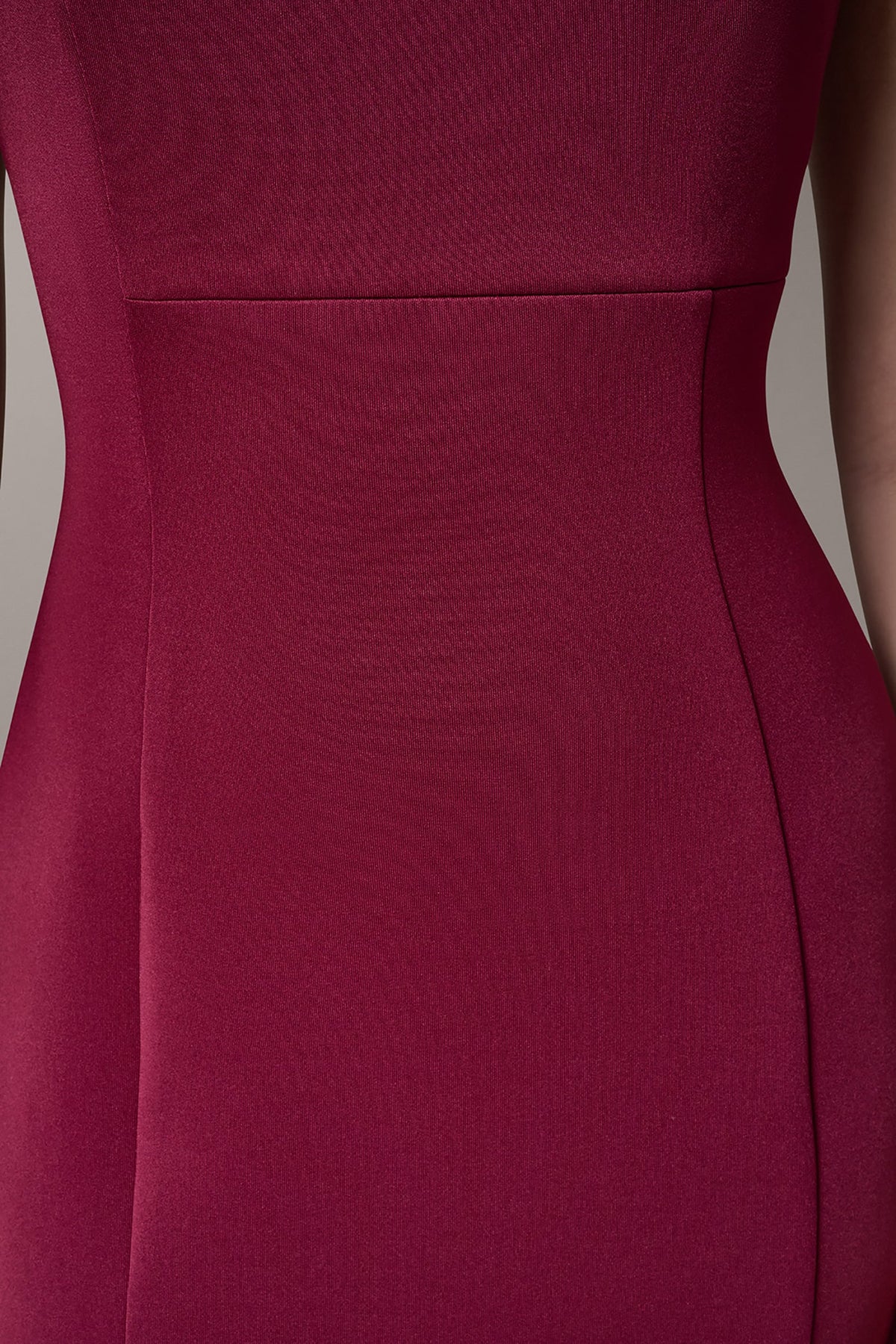 Donna Karan SLEEVELESS ASYMMETRICAL SHEATH DRESS