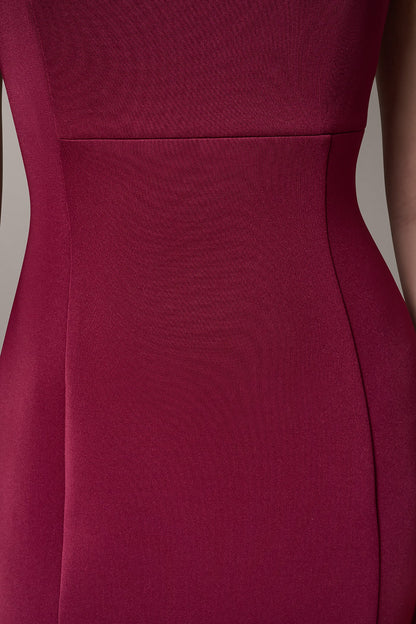 Donna Karan SLEEVELESS ASYMMETRICAL SHEATH DRESS