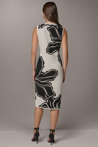 Donna Karan SLEEVELESS MIDI SWEATER DRESS