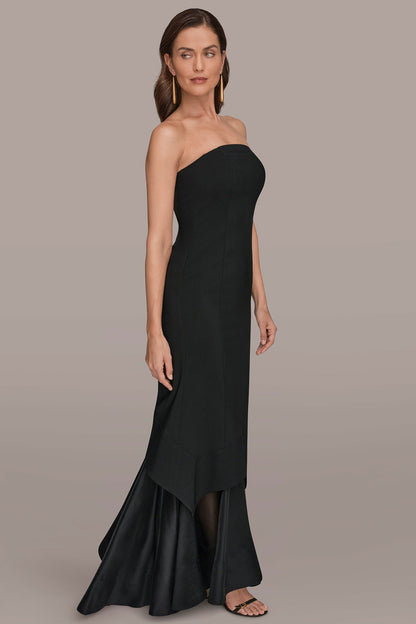 Donna Karan STRAPLESS ORGANZA SKIRT GOWN