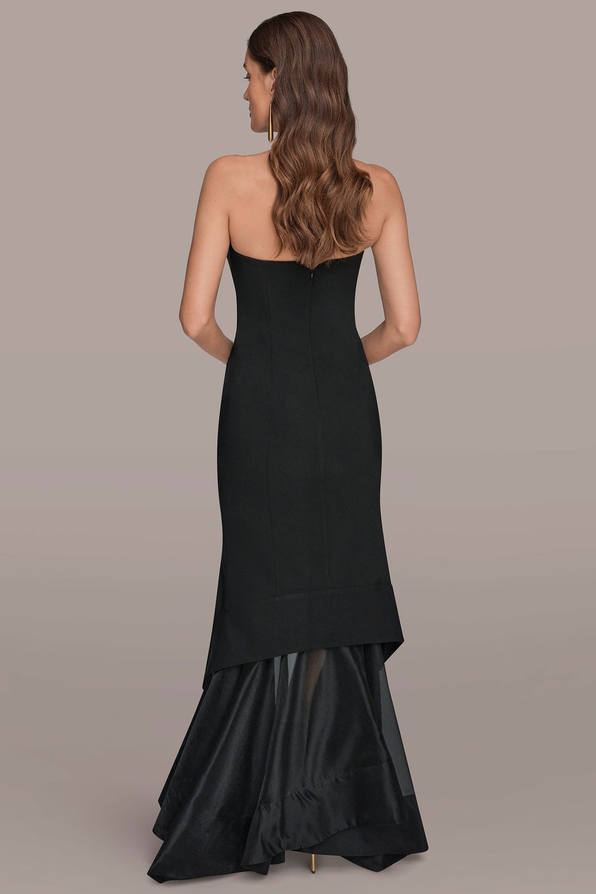 Donna Karan STRAPLESS ORGANZA SKIRT GOWN