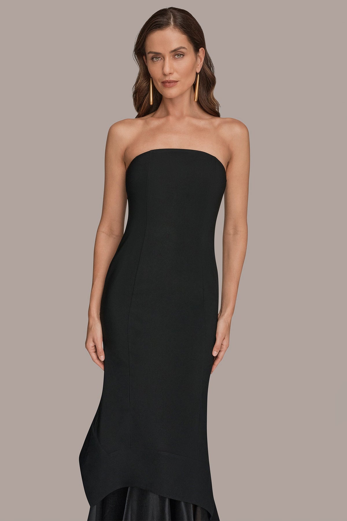 Donna Karan STRAPLESS ORGANZA SKIRT GOWN
